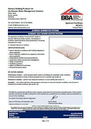 Alumasc Exterior Building Products Ltd t/a Alumasc Water Management Solutions. Alumasc rainwater systems. Alumasc half round gutter systems. Product sheet 1