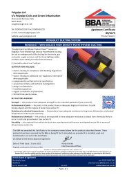 Polypipe Ltd t/a Polypipe Civils and Green Urbanisation. Ridgiduct ducting system. Ridgiduct twin-walled high density polyethylene ducting. Product sheet 1