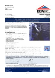 RIW Ltd. RIW liquid applied waterproofing systems. RIW LAC (Liquid Asphaltic Composition). Product sheet 1