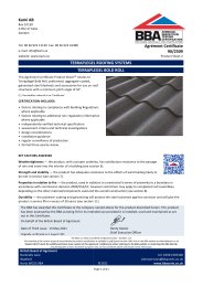 Kami AB. Terraplegel roofing systems. Terraplegel bold roll. Product sheet 2