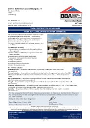 DuPont de Nemours (Luxembourg) S.à r.l. Tyvek construction membranes. Tyvek reflex insulating breather membrane. Product sheet 3