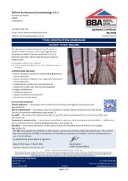 DuPont de Nemours (Luxembourg) S.à r.l. Tyvek construction membranes. Tyvek Firecurb Housewrap. Product sheet 8