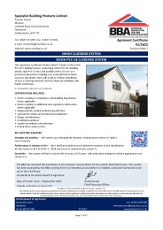 Specialist Building Products Limited. Swish cladding system. Swish PVC-ue cladding system. Product sheet 1