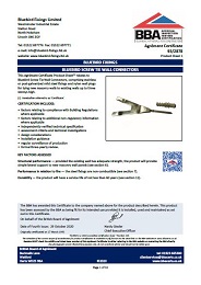 Bluebird Fixings Limited. Bluebird Fixings. Bluebird screw tie wall connectors. Product sheet 1