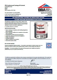 PPG Architectural Coatings UK Limited. PPG Architectural Coatings UK Limited paint systems. Leyland Truguard microporous gloss system. Product sheet 1