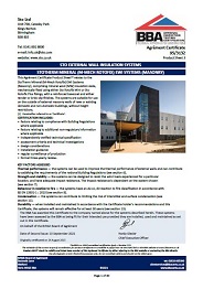 Sto Ltd. Sto external wall insulation systems. Stotherm Mineral (M-Mech Rotofix) EWI systems (masonry). Product sheet 3