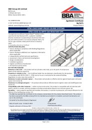 BMI Group UK Ltd. Xtra-load damp-proof course systems. Xtra-load Alumite gas resistant DPC. Product sheet 4