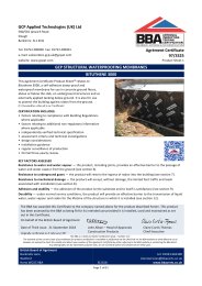GCP Applied Technologies (UK) Ltd. GCP structural waterproofing membranes. Bituthene 3000. Product sheet 1