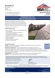 Wienerberger Ltd. Wienerberger roof tiles. BritLock interlocking slates. Product sheet 2