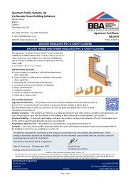 Quantum Profile Systems Ltd t/a Dacatie Green Building Solutions. Dacatie insulated PVC-U cavity closers. Dacatie FF4000 and FF5000 insulated PVC-U cavity closers. Product sheet 3