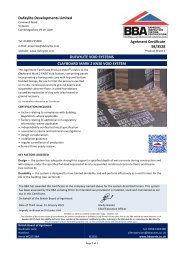 Dufaylite Developments Limited. Dufaylite Void Systems. Clayboard Mark 2 KN30 void system. Product sheet 1