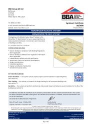 BMI Group UK Ltd. Monarfloor acoustic flooring systems. Monarfloor tri deck systems. Product sheet 2