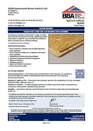 EGGER Holzwerkstoffe Wismar GmbH and Co KG. Egger boards. Egger OSB 3 and OSB 3 E0 boards for flooring. Product sheet 1