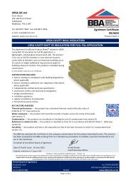 Ursa UK Ltd. Ursa cavity wall insulation. Ursa Cavity Batt 35 insulation for full fill application. Product sheet 1