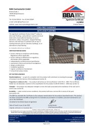 BWK Dachzubehör GmbH. Lead-free flashings. Alto-lead flashing. Product sheet 1