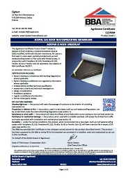 Siplast. Icopal SAS roof waterproofing membrane. Adepar JS roof underlay. Product sheet 1