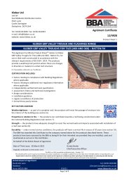 Klober Ltd. Klober GRP valley trough and flashings range. Klober GRP valley troughs for tiles (400 and 360) - batten fix. Product sheet 1