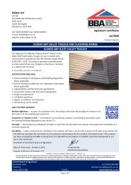 Klober Ltd. Klober GRP valley trough and flashings range. Klober GRP slate valley trough (GSVT 1). Product sheet 2