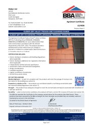 Klober Ltd. Klober GRP valley trough and flashings range. Klober GRP dry fix bonding strips (KR966500, KR966600, KR966700 and KR966750). Product sheet 3