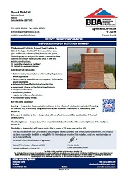 Ibstock Brick Ltd. Ibstock Kevington chimneys. Ibstock Kevington faststack chimney. Product sheet 1