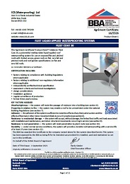 ICB (Waterproofing) Ltd. Fleet liquid applied waterproofing systems. Fleet coat 30. Product sheet 1
