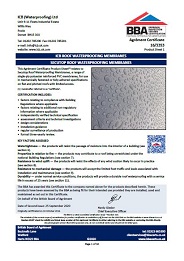ICB (Waterproofing) Ltd. ICB roof waterproofing membranes. Secutop roof waterproofing membranes. Product sheet 1