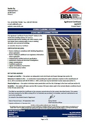 Stofix Oy. Stofix cladding systems. Stofix brick cladding system. Product sheet 1