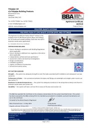 Polypipe Ltd t/a Polypipe Building Products. Polypipe waste systems. Polypipe push fit (PP) waste system (pipes and fittings). Product sheet 1