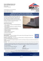 Cromar Building Products Ltd. Cromar GRP valley trough and flashings range. Cromar Pro GRP valley troughs for tiles (GTF 14) - flat fix. Product sheet 2