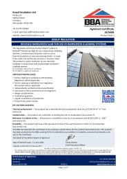 Knauf Insulation Ltd. Knauf Insulation. Rocksilk rainscreen slab for use in rainscreen cladding systems. Product sheet 1