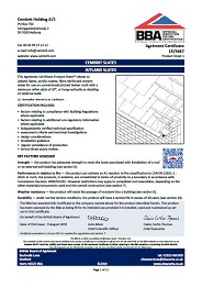 Cembrit Holdings A/S. Cembrit slates. Jutland slates. Product sheet 1