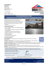 SIG Trading Ltd t/a Flex-R. Flex-R waterproofing systems. Classicbond Pro fleece reinforced EPDM roof waterproofing systems. Product sheet 3