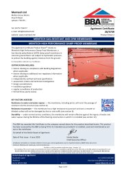 Memtech Ltd. Memtech gas-resistant and DPM membranes. Memtech high performance damp-proof membrane. Product sheet 2