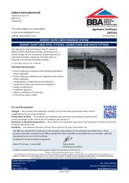 Geberit International AG. Geberit drainage systems. Geberit silent-DB20 pipes, fittings, connections and waste fittings. Product sheet 1