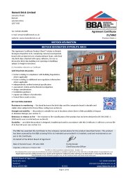 Ibstock Brick Ltd. Ibstock Kevington. Ibstock Kevington hyperlite arch. Product sheet 1