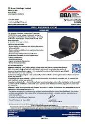 DB Group (Holdings) Limited. Pudlo waterproof systems. Pudlo DPC. Product sheet 1