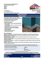 Dorsey Construction Materials Ltd. Dorsey cavity trays. Dorsey Safeseal. Product sheet 1