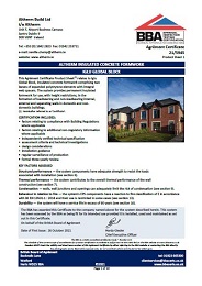 Altherm Build Ltd t/a Altherm. Altherm insulated concrete formwork. Iglu global block. Product sheet 1