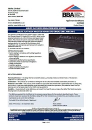 Jablite Limited. Jablite flat roof insulation roof boards. Jablite flat roof inverted boards EPS grades 200 E and 300 E. Product sheet 1