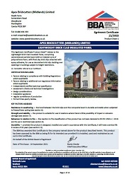 Apex Brickcutters (Midlands) Limited. Apex Brickcutters (Midlands) Limited. Lightweight brick clad insulated panel. Product sheet 1
