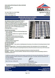 International Petroleum Products Limited. Magnesium Oxysulfate boards. Magply sheathing board. Product sheet 1