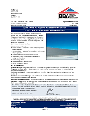 Axter Ltd. Axter Single PLY PVC Roof Waterproofing Systems. Ecoflex ADH roof waterproofing membranes. Product sheet 1