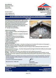 Juta (UK) Ltd. GP Self adhesive waterproofing and gas control membranes. GP 1 SAM. Product sheet 1