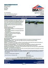 Alumasc Building Products Ltd. Euroroof Caltech liquid applied waterproofing. Caltech FCP. Product sheet 1