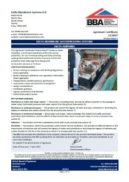 Delta membrane systems ltd. Delta membrane waterproofing systems. Delta Amphibia. Product sheet 1