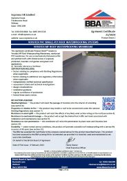 Soprema UK limited. Versitex PVC single-ply roof waterproofing systems. Versitex MF roof waterproofing membranes. Product sheet 2