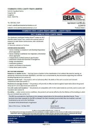 Stainless Steel Cavity Trays Limited. Stainless Steel Cavity Trays Limited - cavity trays. SSCT stainless steel cavity trays. Product sheet 1