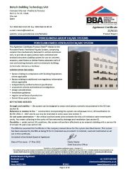 Butech Building Technology SAU. Porcelanosa group façade system. Porcelain panels ventilated façade system. Product sheet 1
