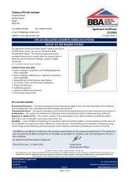 Tremco CPG UK Limited. CPG UK insulated concrete form (icf) system. Dryvit ICF 500 render system. Product sheet 2