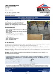 Fosroc International Limited. Fosroc watertight concrete system. Fosroc Supercast WCP. Product sheet 1